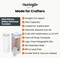 MakerFlo 20oz Skinny Glitter Sublimation Tumbler – Shimmer Glossy Finish, Double-Wall Vacuum Insulated, Splash-Proof Lid, Straw & Gift Box – Customizable with Sublimation or UV DTF